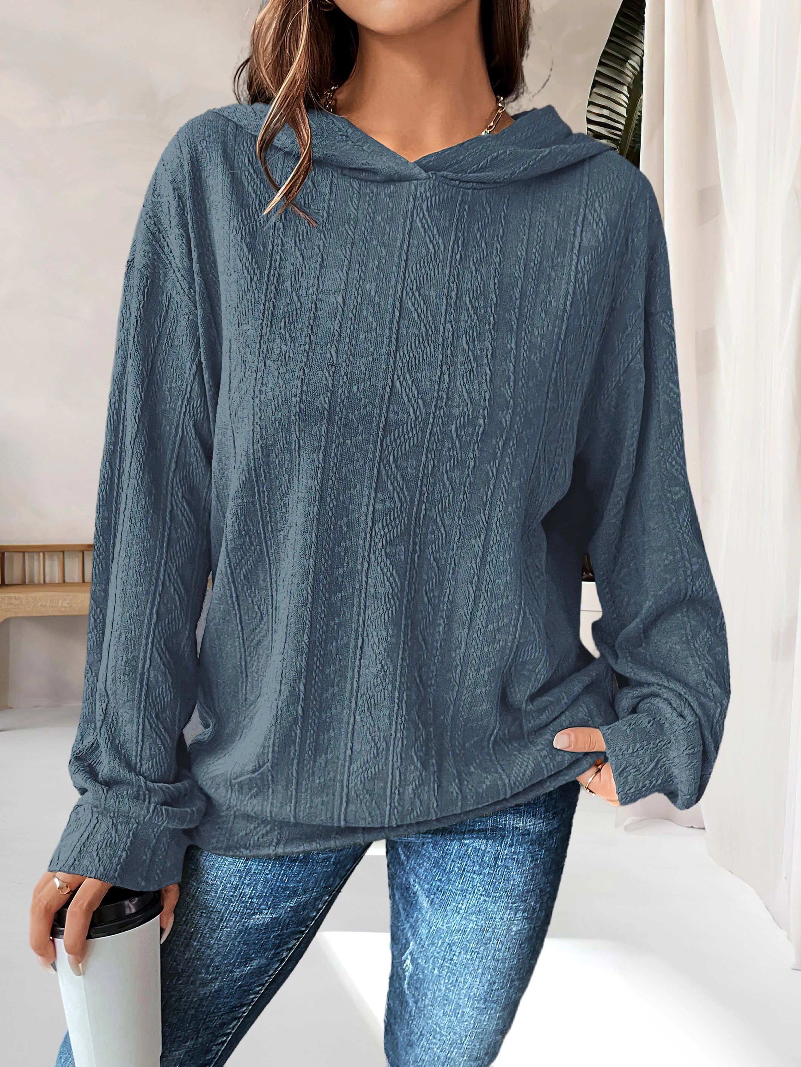 New women's fashion trend versatile loose casual women's clothing hoodie sweatshirt